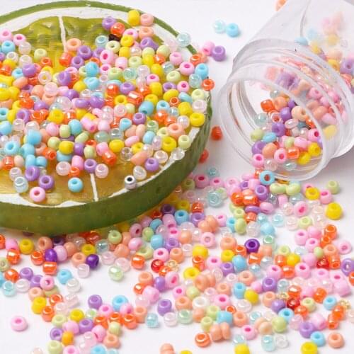 Acrylic Glass Beads Czech Round Pony Spacer Beads DIY Bracelet Necklace Jewelry Making Accessories-2/3/4mm