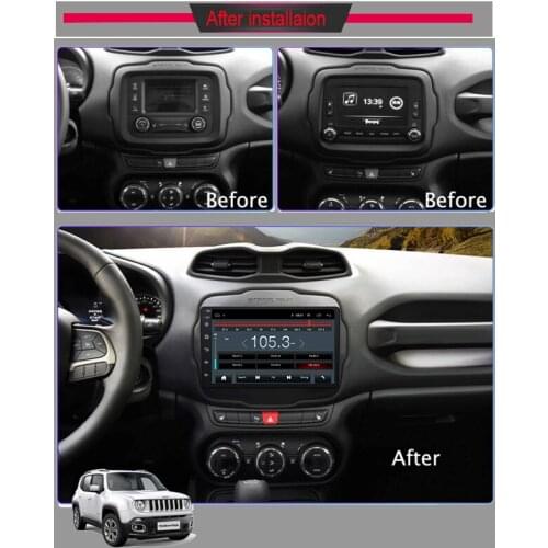 Android 8.1 Car DVD Player GPS Navigation Multimedia For JEEP Renegade Radio 2016 2017 2018 car stereo head unit audio wifi BT
