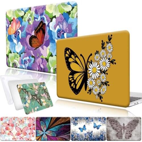 Laptop Case for Macbook Air 13" A2337 M1 2020/Air 13" A1466 A1932 A2179/Air 11" A1370 A1465-Butterfly Series Hard Shell Cover