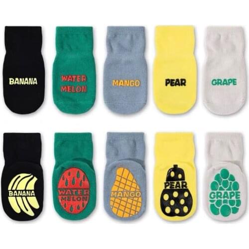 3Pairs 0-5Y 2021 new spring baby socks non-slip dispensing baby toddler socks cute cartoon early education floor socks