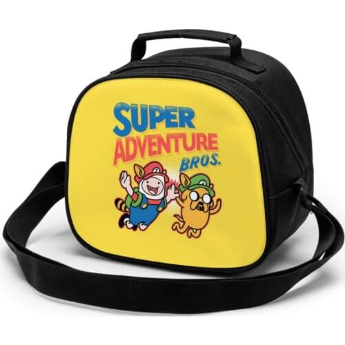 Finn (Adventure Time) Children Lunch Bag Lunch Bag Student Portable Insulated Office Lunch Box Picnic Bags