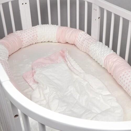 Newborn Baby Bed Crib Bumper Long Pillow For Toddler Sleeping Cushion Cot Fence Kids Room Bedding Protector