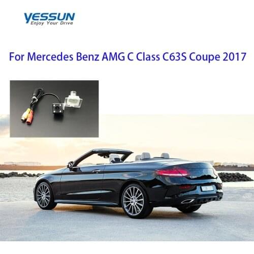 Yessun License plate camera For Mercedes Benz AMG C Class C63S Coupe 2017 Car Rear View camera Parking Assistance