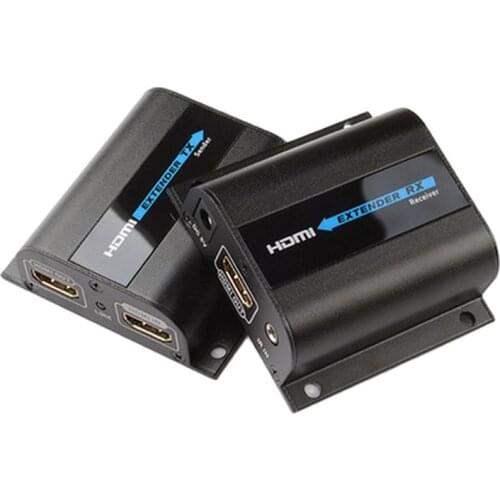 LKV372Pro HDMI extender upto 60M on CAT6 network cable 1080P HDMI sender HDMI transmission w/Loop-out & IR AV adapter no pack