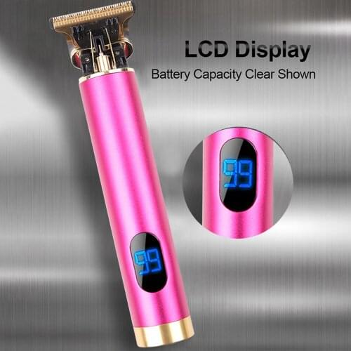 Dropship Rechargeable New Electric Hair Clipper Cordless LCD Hair Trimmer Men Barber Machine Salon Hair Styling Tool for Man Kid