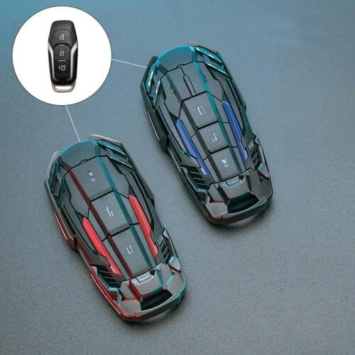 Car Key Case Modification for 15-18 Ford Mustang Shelby GT500 F-150 Replacement Mecha Key Protective Shell