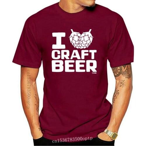 I Love Craft Beer - Drinking Brewing Hops 2021 New Summer Men Hot Sale Fashion Top Tee Humor Men Crew Neck Tee Shirts