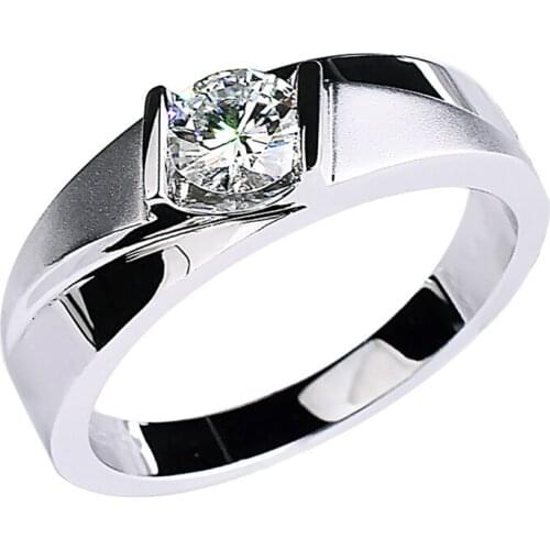 Gentleman Sandblasting Men 925 Sterling Silver Ring Luxury Exquisite Engagement Wedding Party Gift for Boyfriend Fine Jewelry