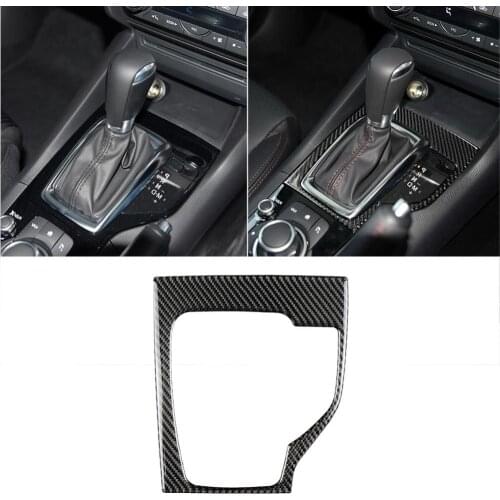 80% Hot sale Car Decoration Carbon Fiber Left Gear Shift Panel Sticker for Mazda3 Durable Axela Car Gear Shift Panel Sticker