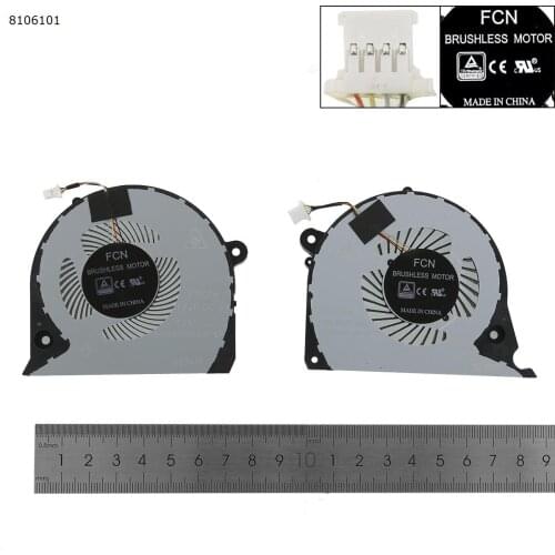 Laptop CPU Cooler Cooling Fan for DELL Inspiron 7577 7588 G7-7588 G7 15-7000 G5-5587 P72F cooler fan 2JJcp（L+R，Original