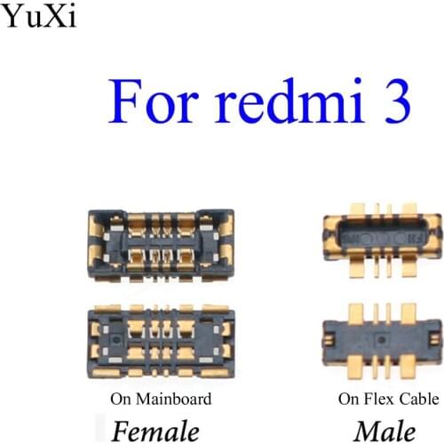 New FPC Connector Battery Holder Clip Contact replacement repair parts On Mainboard/Flex Cable for Xiaomi redmi 3 hongmi 3