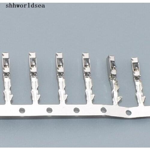 Shhworldsea 100 pcs 963715-1 Female Crimp terminal,Audio /gateway/ lamp/Cruise control/rain sensor/ECU terminal for VW BMW Benz