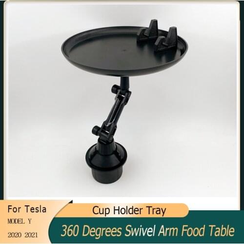 Cup Holder Tray For VW Golf 6 7.5R Mk7.5R Golf8 Adjustable Car Tray Table Mobile Phone Holder Mount 360 Swivel Arm Food Table