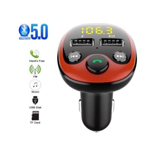 Radio FM Transmitter Bluetooth Car MP3 Player Handsfree Car Kit Dual USB Charger TF U Disk Music Player Car Accessories Gadgets