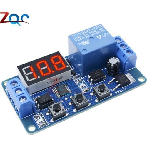 DC 12V LED Digital Display Home Automation Delay Relay Trigger Time Circuit Timer Control Cycle Adjustable Switch Relay Module