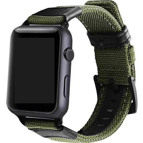 Sport Nylon Strap for Apple Watch Band 40mm 44mm Band Replacement Bands 38mm 40mm For iWatch series 6 se 5 4 3 2 1 Canvas Correa