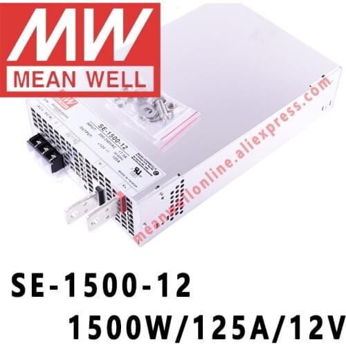 SE-1500-12 Mean Well 1500W/125A/12V DC Single Output Power Supply meanwell online store