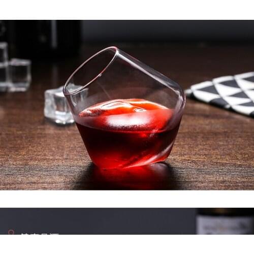 Creative Whisky Tumbler Glass Diamond Prismatic Cut Thick Heavy XO Whiskey Rock Cup Beer Glasses Spinning Wineglass