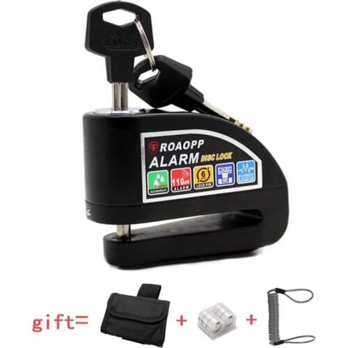 Motorcycle Scooter Bike Alarm Lock Safety Waterproof Motocross Motorbike Disc Alarm Lock Moto Lock 110dB