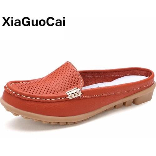 Spring Autumn Women Casual Shoes Moccasins Breathable Slip-On Mother Loafers Soft Leisure Flats Ladies Driving Footwear Gommino