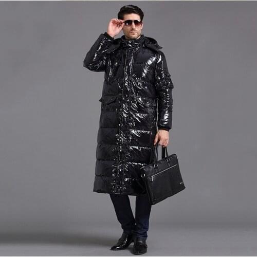 Winter Jacket Men Parka 2020 Fashion 90% White Duck Down Jacket Men Plus Size Long Thick Hood Warm Windproof Jacket & Coat HJ283