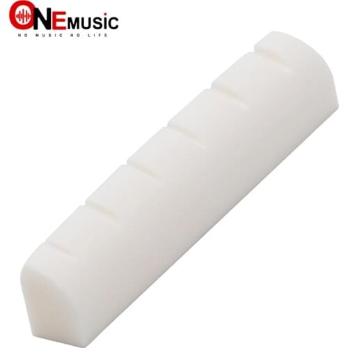 30pcs/lots Slotted Real Bone 6 String LP Bone Nuts For Electric Guitar 42X6X8.5MM