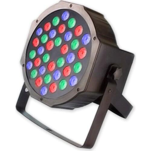 18X Lot 36pcs*3W RGB LED Par Light With DMX512 Master Slave Flat Slim DJ Equipments for Party Disco Stage Light Par Projector