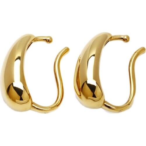 2021 fashion new high-end no ear hole female ear hanging water drop earrings Korean style elegant high quality Earrings