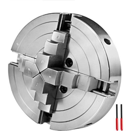 6 Inch Self-Centering Linkage Chuck Woodworking Car Accessories Woodworking Lathe Four-Jaw Chuck