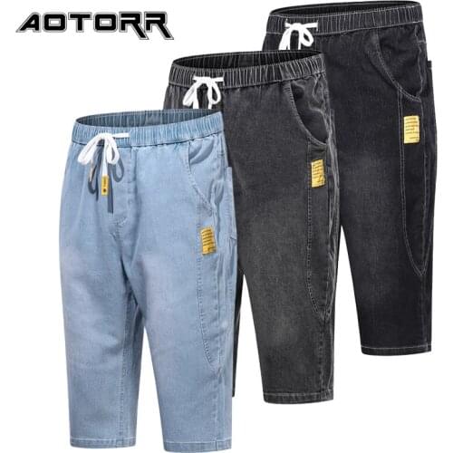 Aotorr Men's Denim Shorts