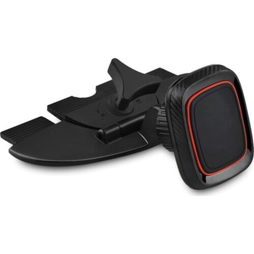 Car 360 Degree Rotation Magnetic Auto CD Port Holder Universal Mobile Phone Holder Stand for iPhone Tablet PC Huawei Xiaomi