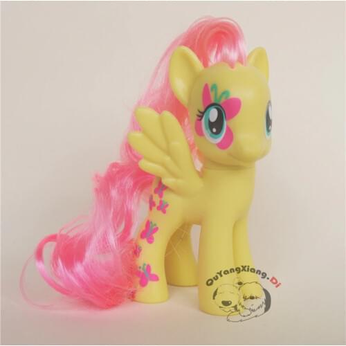 P8-060 Action Figures 8cm Little Cute Horse Model Doll Flower legs Fluttershy Anime Toys for Children