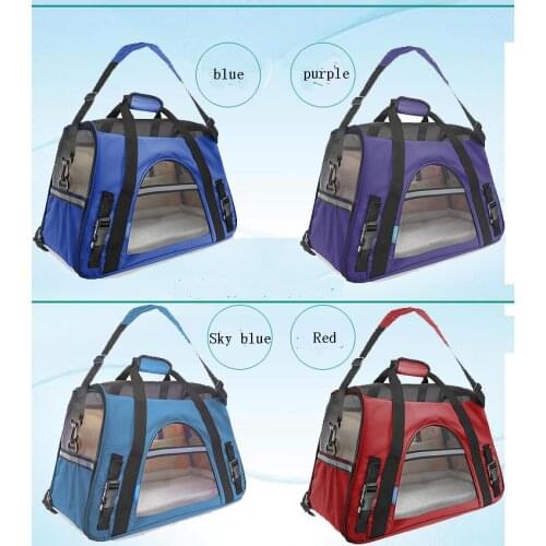 Breathable Pet Dog Carrier Fashion Pet Cat Bag Portable Small Cat Carriers Dog Outdoor Travel Bag Side Carry Bags Pets Handbag