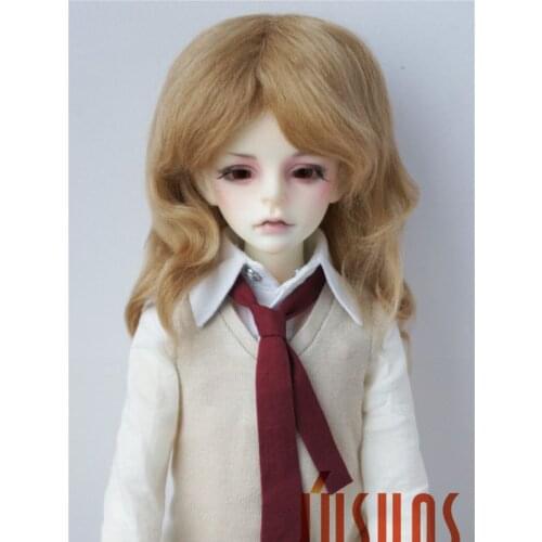 JD044 MSD BJD Mohair Doll Wigs 1/4 Mid long curly 7-8inch doll wig Magic mohair hair for Vinyl doll Porcelain doll hair