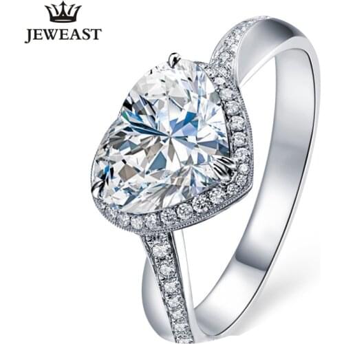 XZ Natural diamond 18K gold Pure Gold Ring Real 18K gold Solid Gold Ring Trendy Classic Party Fine Jewelry Hot Sell New 2019