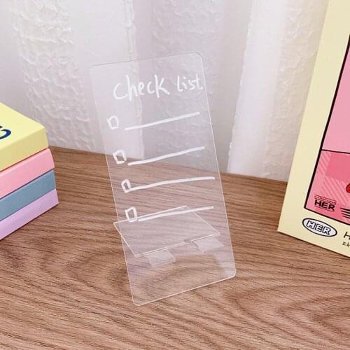 Creative Acrylic Message Memo Board For Sticky Note Portable Mini Writing Board Transparent Plastic Holder Stationery