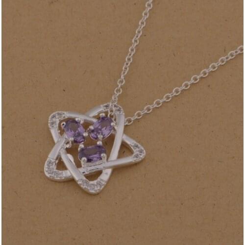 Wholesale silver plated Fashion jewelry chains necklace pendant WN-1573
