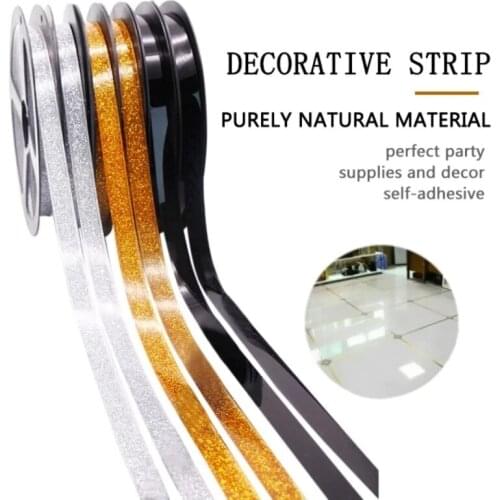 6M Ceramic Tile Mildewproof Gap Tape Self-adhesive Kitchen Waterproof Sticker Bathroom Beautiful Seam Tape Edge Decoration