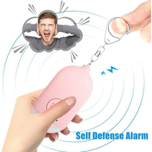 Self Defense Alarm 130DB Personal Security Alarm Keychain With LED Light Emergency Safety Alert For Women Men Children Elderly
