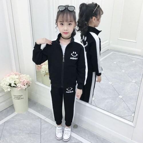 Kids Clothes Set Casual Sports Teen Girls Tracksuits Spring 2pcs Children Clothing Suits 8 10 12 year Cotton Girls Clothes