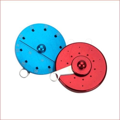 Dental Aluminum Gutta Percha Point Cutter Gauge Wheel Endo Apex Measurement