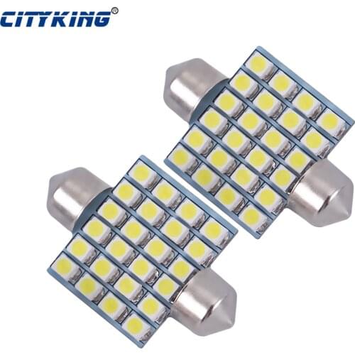 Car Festoon led 36mm 39mm 41mm 31mm 3528 1210 led 24smd LED Festoon light led Interior Dome Light Lamp Bulb For Car