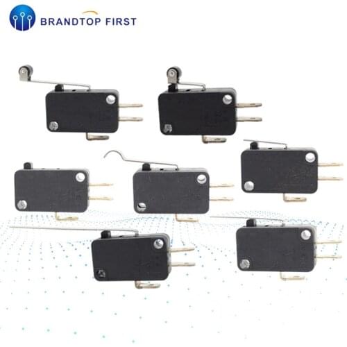 V-15 V-151 V-152 V-153 V-154 V-155 V-156-1C25 Micro Switch 16A 250VAC SPDT momentary Travel Limit Switch 1NO1NC lever roller