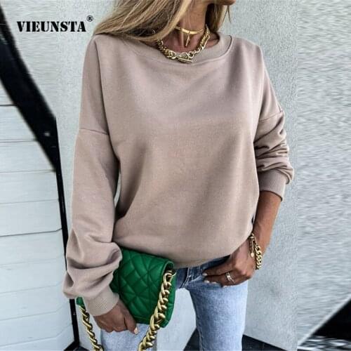 Женские однотонные футболки VIEUNSTA China At AliExpress