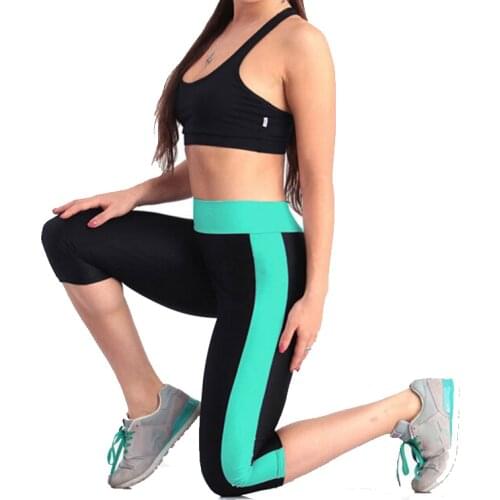 GOSOUER High Waist Women Yoga Pants Elastic Stretched Big Size S-XL Fitness Female Sport Leggings for Running Gym Fitness