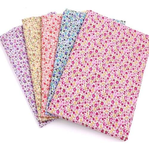 100% cotton fabric Printed cloth high quality Clothing fabric dress DIY Handmade Doll sewing Needlework quilting patchwork new