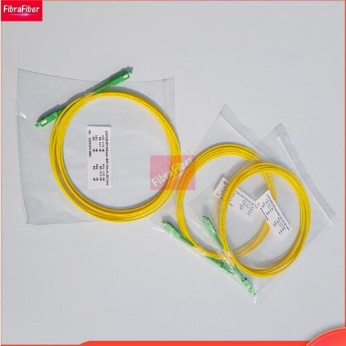 50pcs 1/2/3/5/10M SC APC-SC APC SM Simplex SX 3.0mm 9/125um SC/APC Fiber Optic Patch Cord Jumper Cable