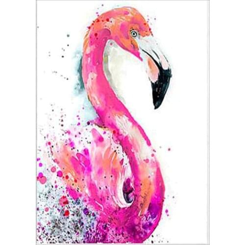 5D DIY Needlework Patterns Rhinestone paintings Diamond Painting Pink Swan Cross Stitch diamond embroidery Home decorative