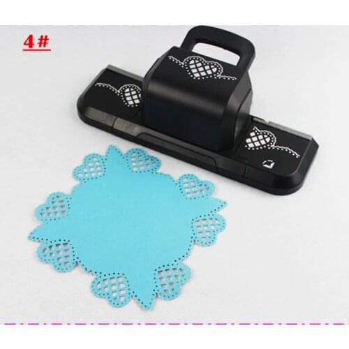 Big 4 inch love heart shape craft punch embossing paper level border punches scrapbook handmade photo frame and coaster puncher