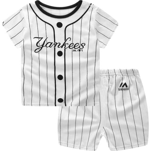 Brand Designer Baby Boy Clothes Sport Clothing Tracksuit Active Striped Tshirt +shorts Toddler Clothing Sets